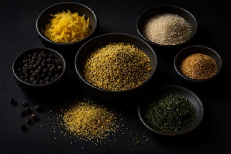 Lemon pepper kruiden zelf maken